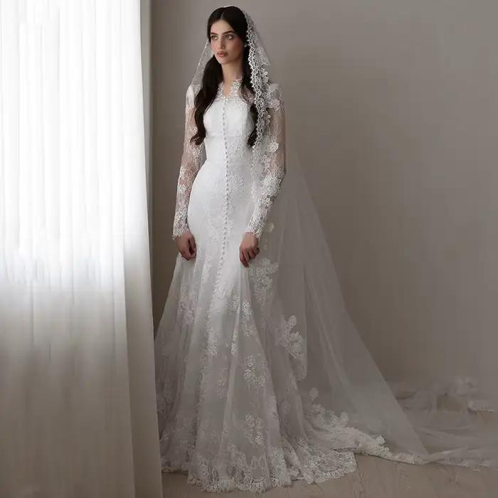 Robe de mariée saoudienne personnalisée