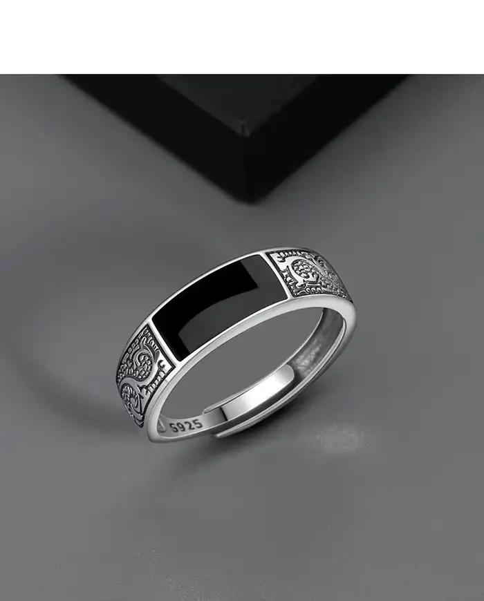 Bague en argent Sterling 925 pour hommes