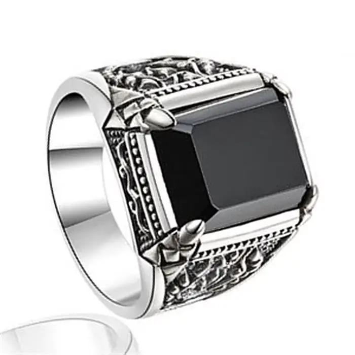 Nouvelle bague vintage en argent 925 pour homme et femme