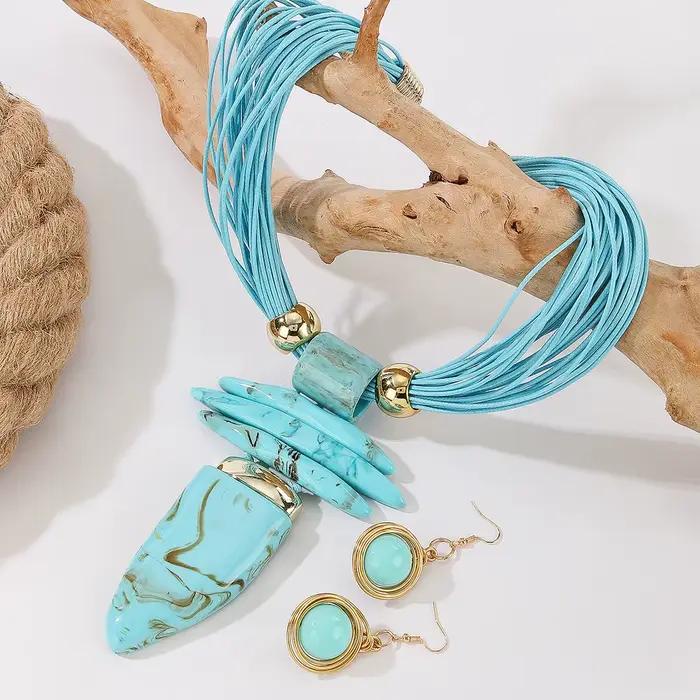 Ensemble de bijoux occidentaux tendance