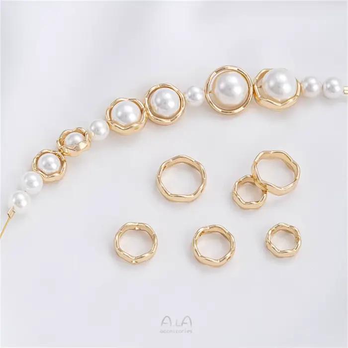 Ensemble de bagues ondulées en or 14K