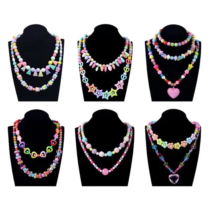 1000 pièces bricolage à la main jouet perlé avec boîte de rangement créatif fille bijoux Bracelet fabrication de bijoux jouets éducatifs enfants cadeau