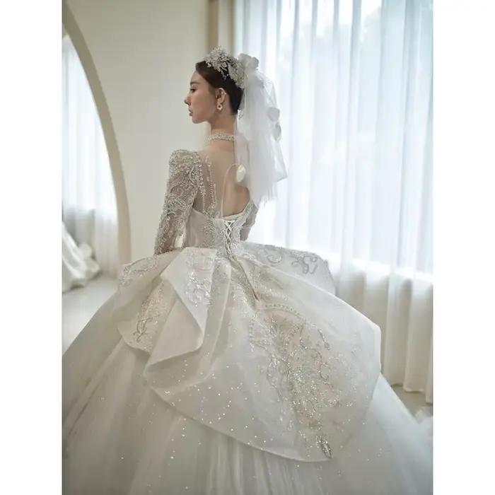 Robe de Mariée Légère à Manches sulf