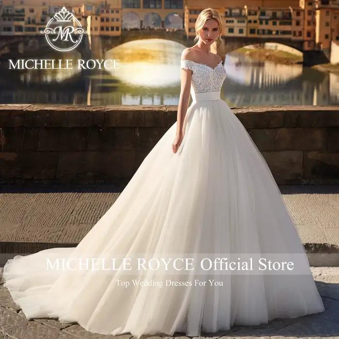Michelle Royce-Robe de mariée avec appliques chérie