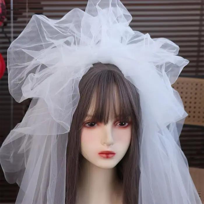 Voile de mariée multicouche avec peigne à cheveux