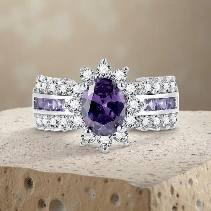 Bague en argent Sterling 925 pour femmes, rangées de zircons, ciel plein d'étoiles, bijoux de fiança