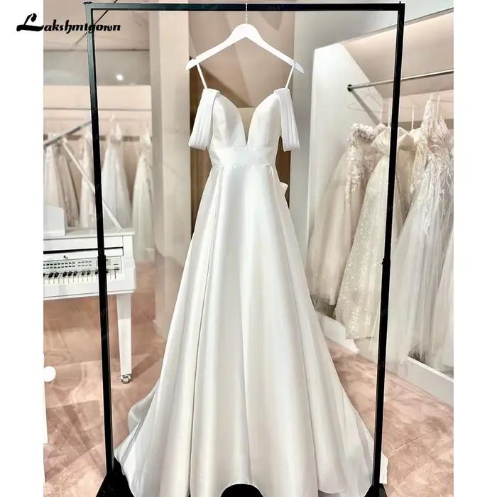 Yanshmigown-Robes de mariée A-ligne de luxe pour femmes, Sexy, Off initié, Chérie, Patients de princ