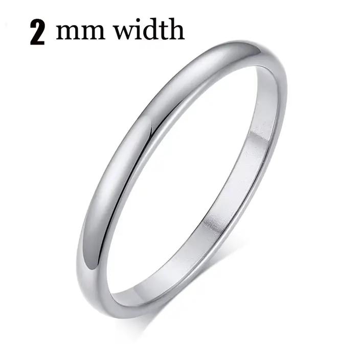 Bague de mariage classique en acier inoxydable pour femme, bijoux de fiançailles, document en or lis