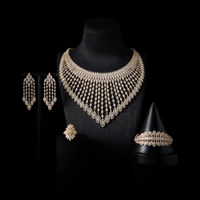 Parure de bijoux africains de luxe IN JEWELIFE pour femme, ensemble de bijoux de mariée de Dubaï pou