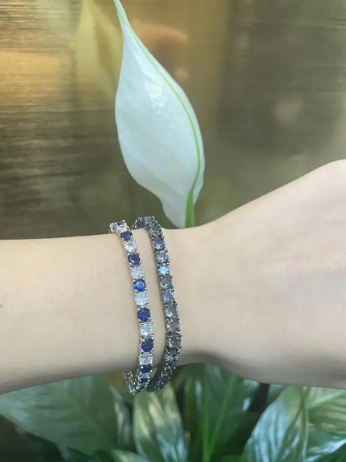 Ensemble de bijoux d'anniversaire fin de haute qualité, breloque en cristal géométrique blanc, colli