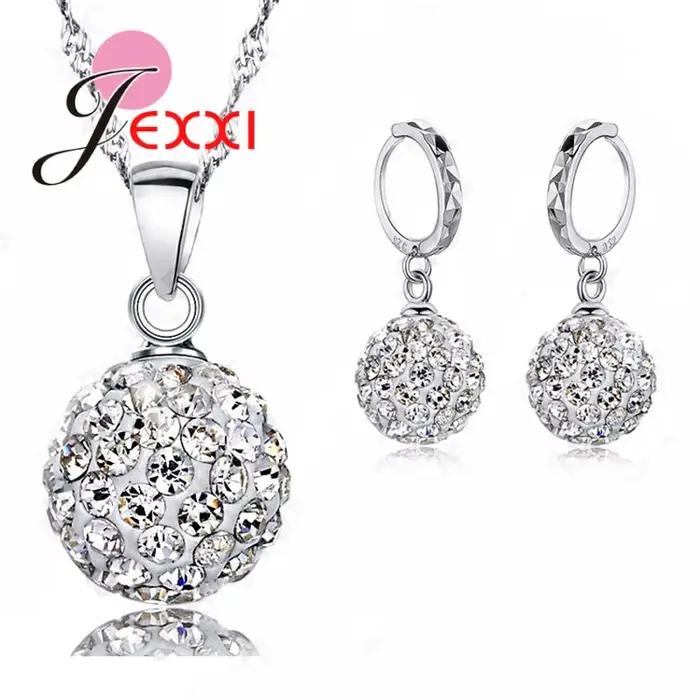 Bijoux de haute qualité prix usine mode en gros cristal australien coloré 925 en argent Sterling cou