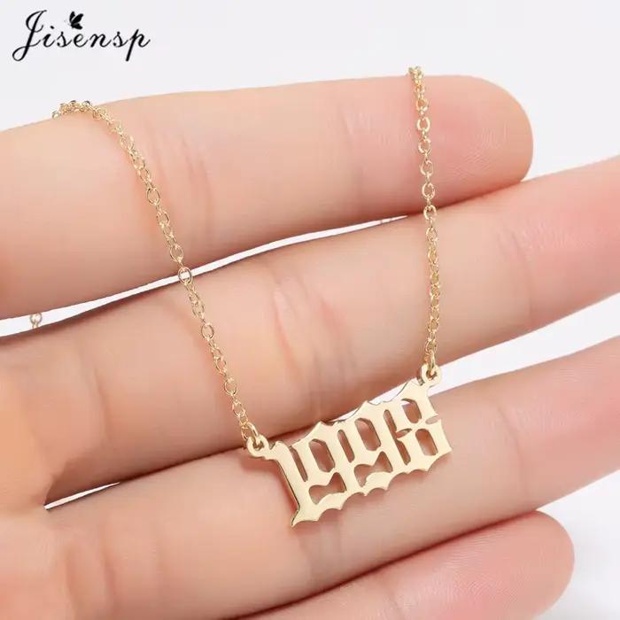 Collier personnalisé en acier inoxydable 304 pour femmes, collier initial à la mode avec pendentif en forme de lettre, cadeau pour anniversaire, Saint-Valentin, Fête des mères, Noël