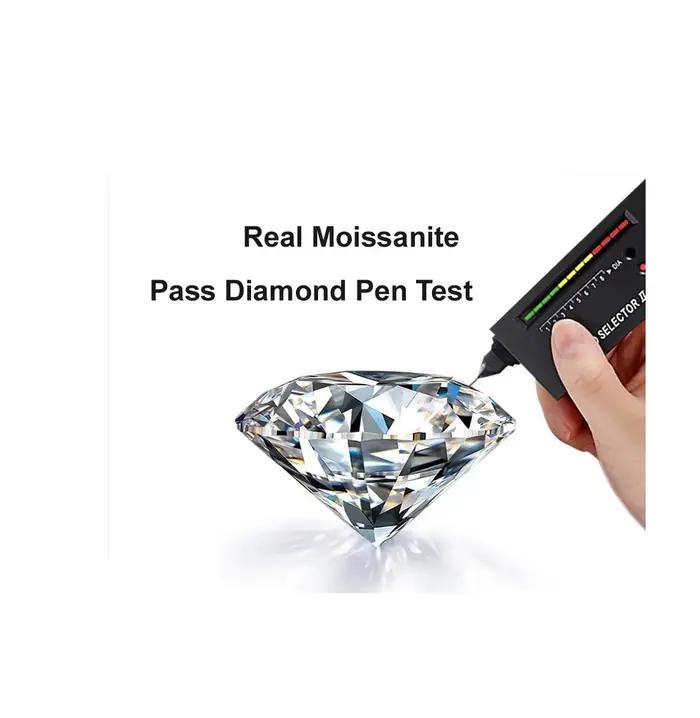 Bague de fiançailles Super Platinum PT950 1CT 6,5 mm en moissanite pour femme, idéale pour célébrer un anniversaire, une fête ou un anniversaire de mariage, testée et authentique.