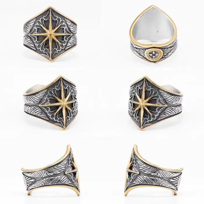 Bague Starry SION L en acier inoxydable pour homme