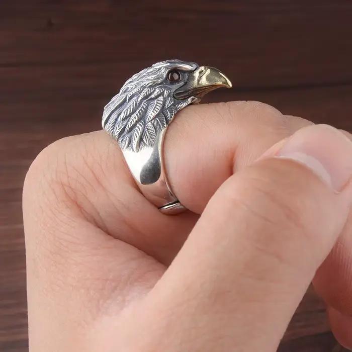 Buyee-Bague Ouverte en Argent Sterling 925 pour Homme et Femme