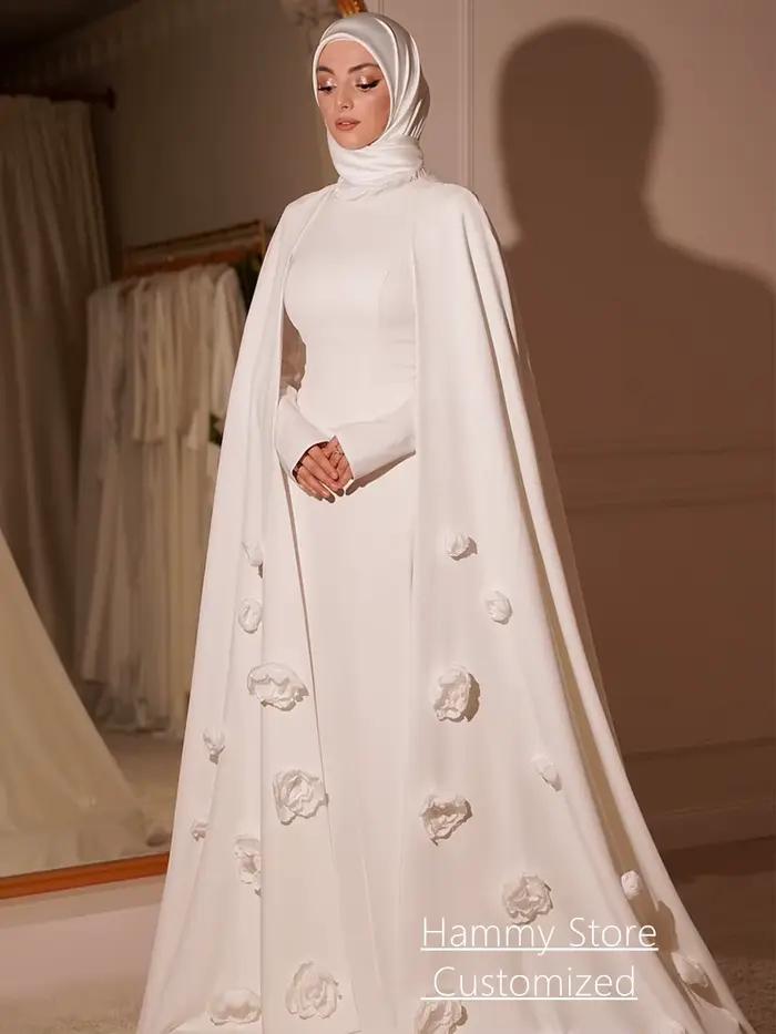 Robe de mariée musulmane modeste personnalisée