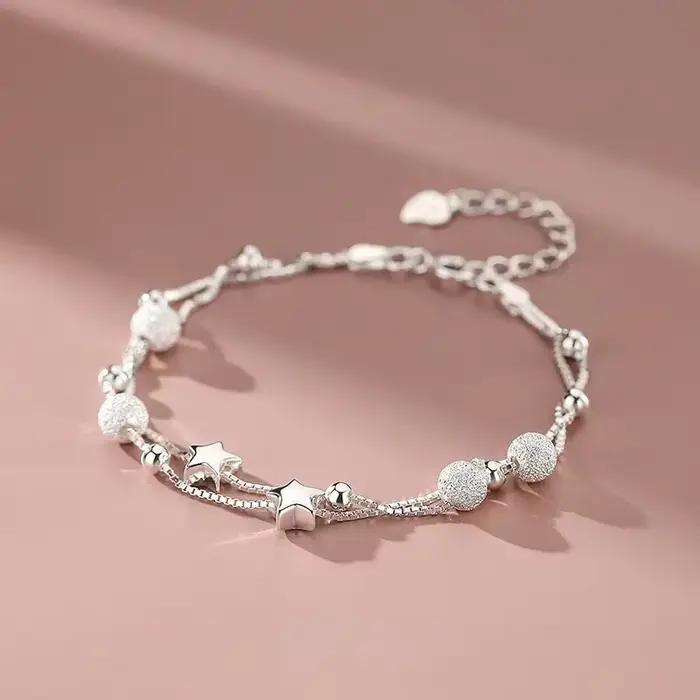 Bracelets en or 18 carats avec de magnifiques étoiles pour femmes