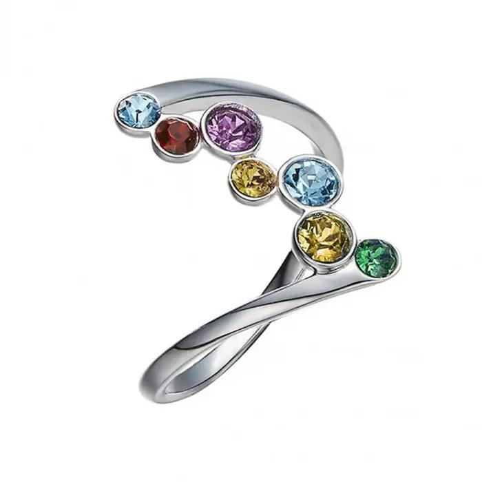 Bague en zircone cubique colorée pour femmes, alliance de mariage fantaisie à la mode pour soirée et occasions spéciales
