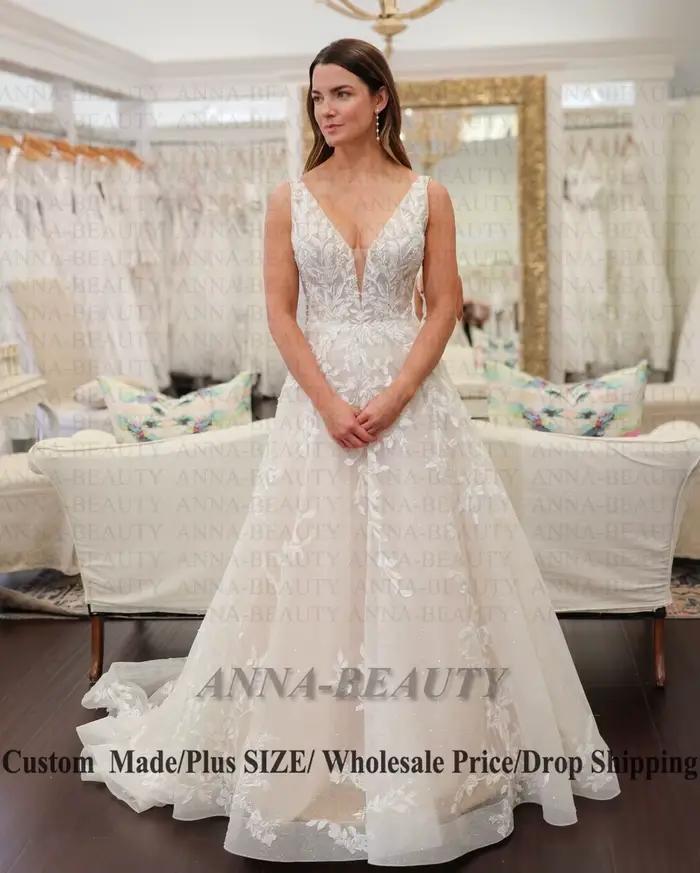 Anna Charmante robes de mariée en tulle pour la mariée