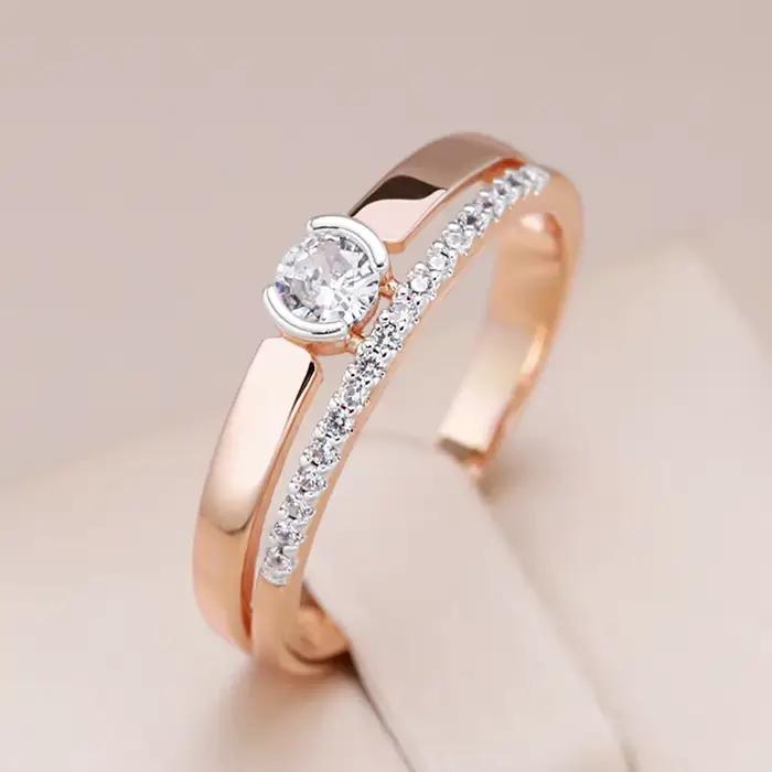 Kinel – bagues de luxe en Zircon naturel pour femmes