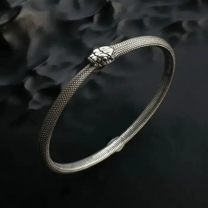 Ouroboros Bracelet symbole infini rétro forme de serpent mystérieux bijoux de mode haut de gamme pour hommes femmes