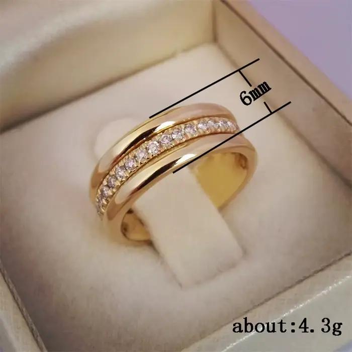 Alliance de mariage micro-pavée en zircone cubique pour femmes, bagues de fiançailles classiques pour célébrer l'éternité occasions spéciales