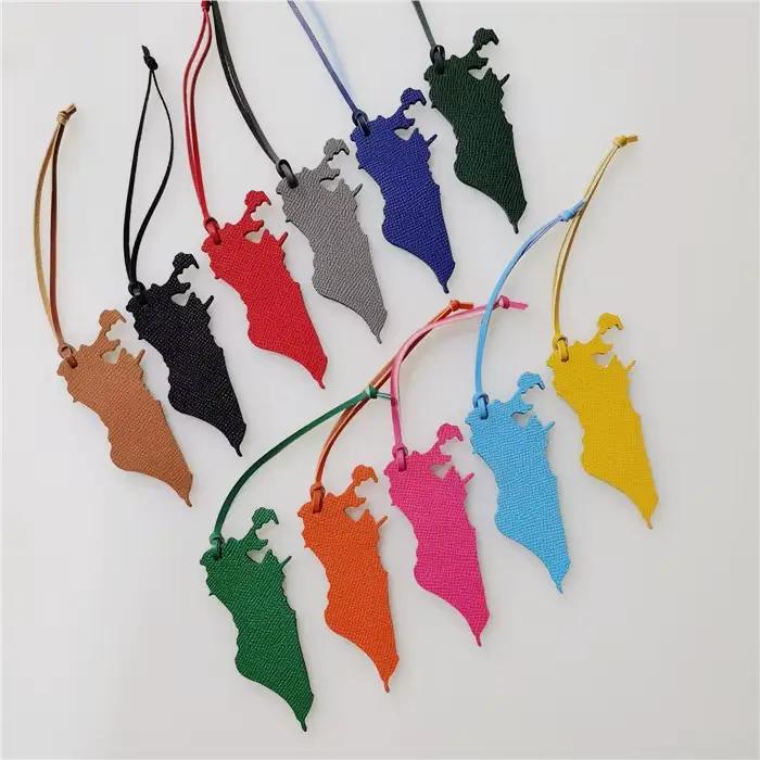 Sac à main en cuir véritable personnalisé pour femme, accessoire de bijoux suspendus, avec lettres, arabie saoudite, arabie saoudite