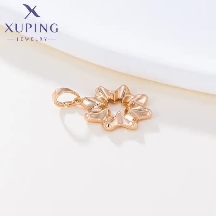 Bijoux Xuping, nouveau collier pendentif simple couleur or