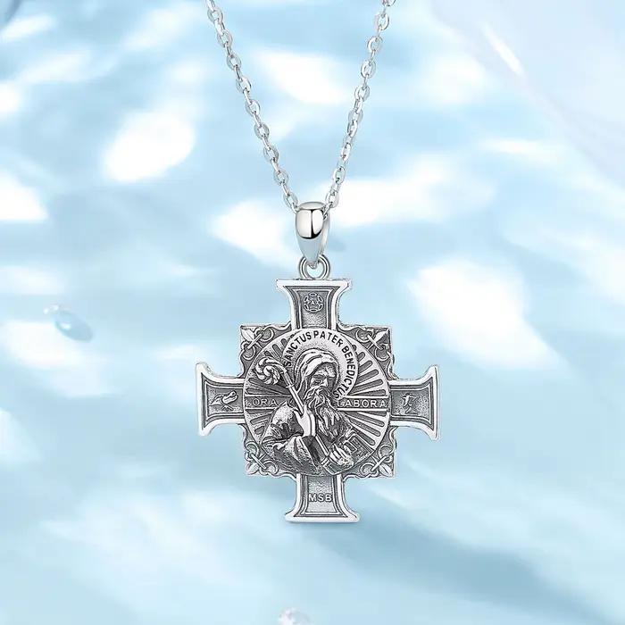 Eudora-Collier Médaille Saint Benoît pour Homme et Femme