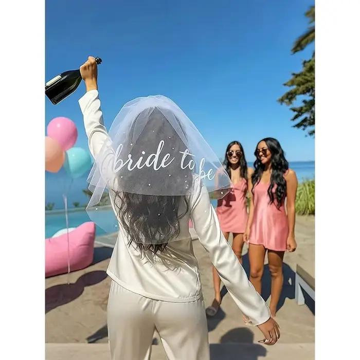 Voile de mariée blanc en dentelle