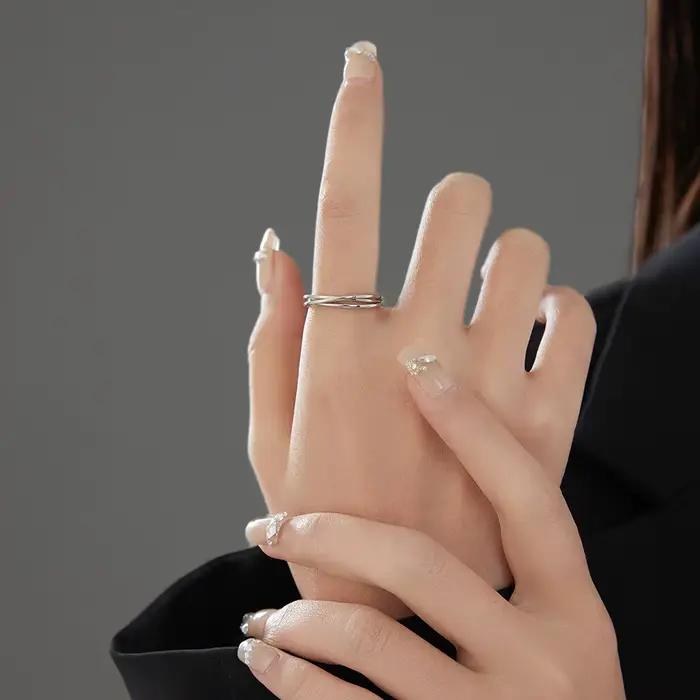 Bagues en acier inoxydable pour mariage et anniversaires personnalisables avec tracker d'humeur style classique pour femmes occasions spéciales