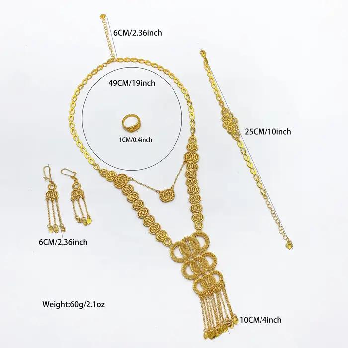 Parure de bijoux de mariage nigériens de Dubaï