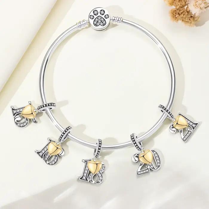 Original 15th 16 18 20 21 anniversaire anniversaire mariage S925 en argent Sterling perle pendentif idéal pour Bracelet collier bijoux à bricoler soi-même cadeaux
