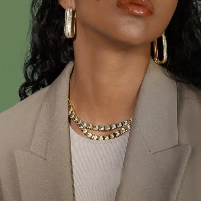 Nouvel Arrivage : Parure de Bijoux de Soirée Dorée