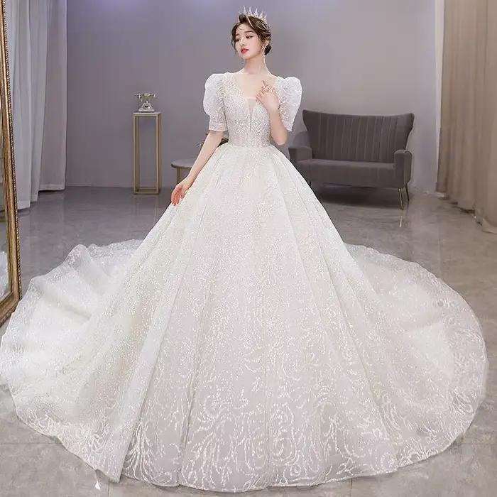 Robe de mariée française fil principal