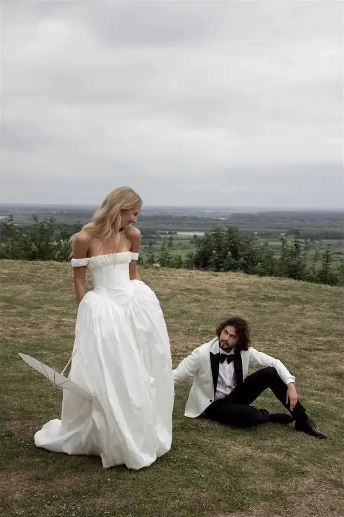 Robe de mariée personnalisée en Satin