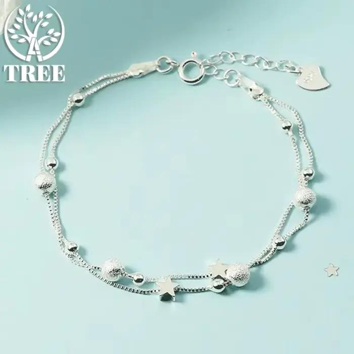 Bracelets en or 18 carats avec de magnifiques étoiles pour femmes