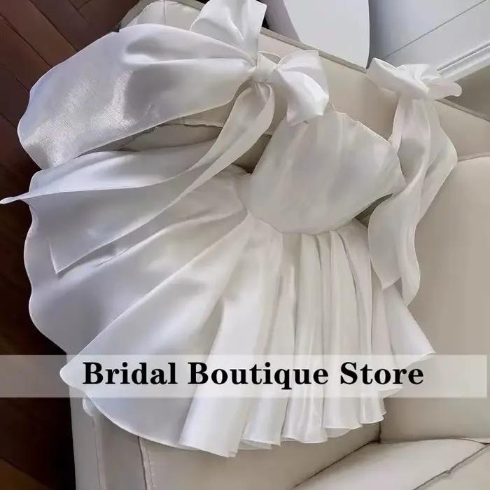 Robes de mariée courtes blanches pour femmes
