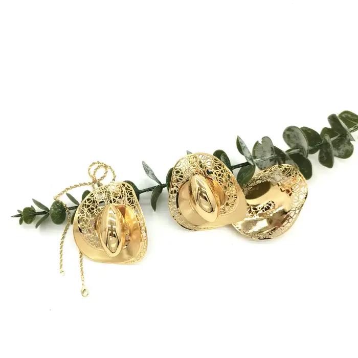 Ensemble de bijoux plaqué or 18 carats de Dubaï