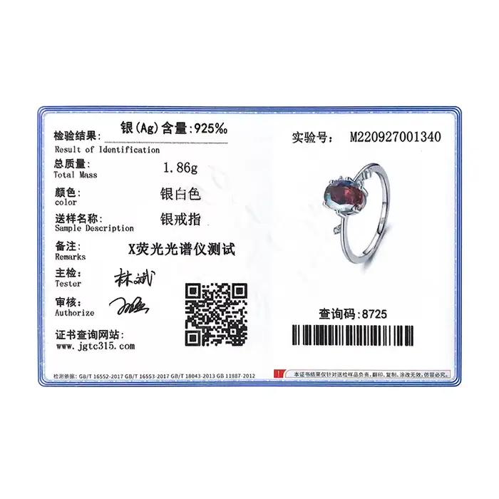 Modian – bague multicolore ovale en argent Sterling 925, en zircone arc-en-ciel, pour femmes, bijoux fins de luxe pour mariage, anniversaire de fiançailles