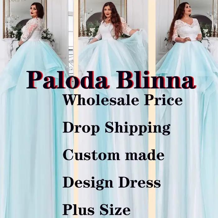 Paloda superbes robes De mariée sans manches pour femmes