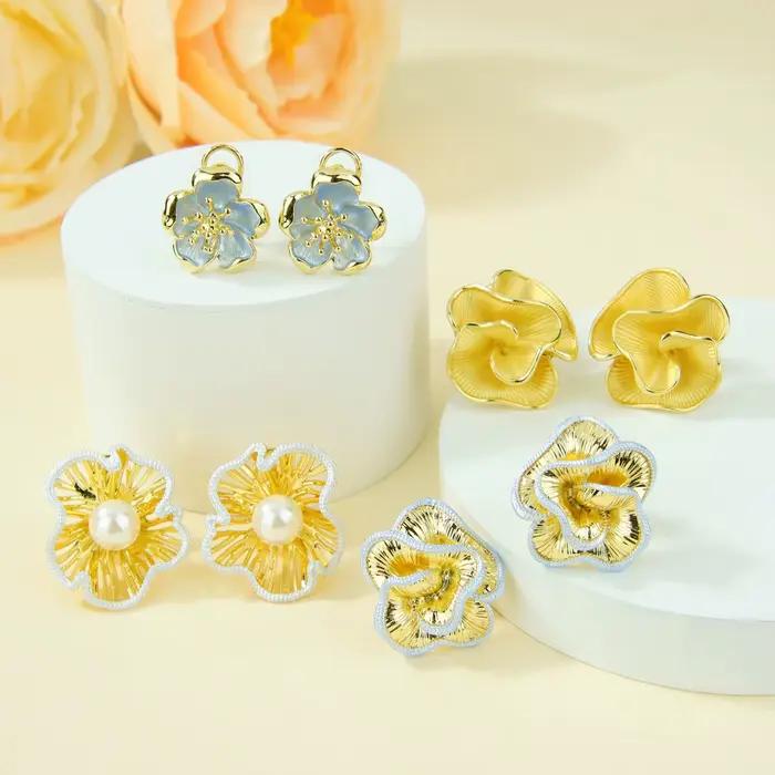 Parure de bijoux florale élégante de Dubaï