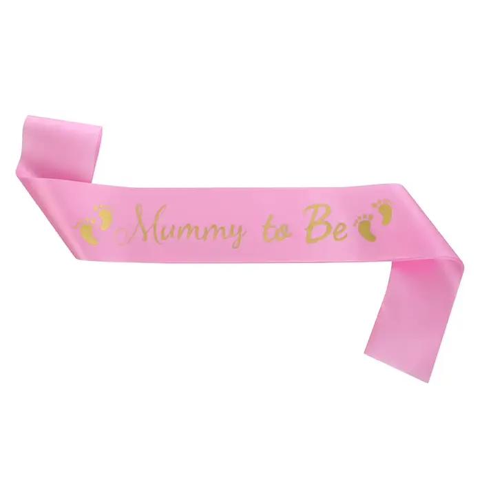 Welcome Baby Party Mommy to punRibbon Ceinture, Mommy to be Hot Stamped Belt, Initiated Strap, EtiAdvantages
