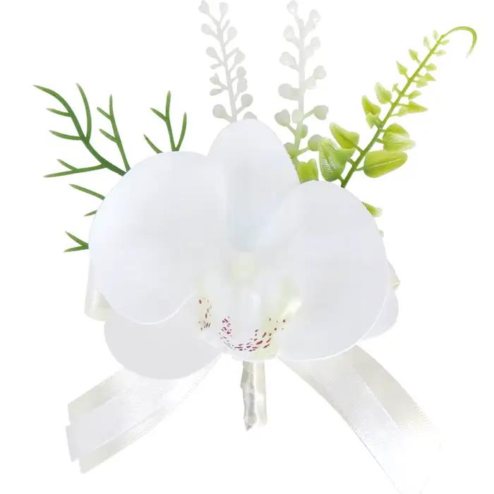 Boutonnière et Corsage de Poignet, Buste de Marié, Revers de Marié, Robe de Banquet de Mariage, Broche de Mariée, Fleur 216.239.