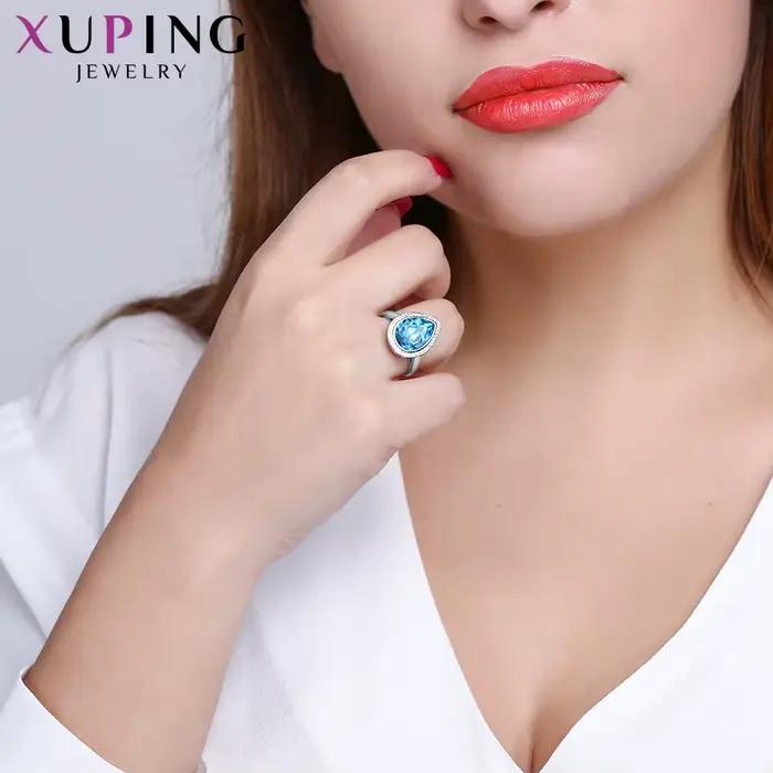 Xuping-Bague en cristal de haute qualité pour femme