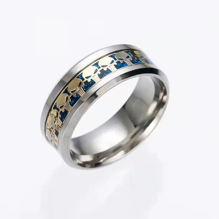 Bague Gothique Crâne pour Homme et Femme, Bijoux en Acier Inoxydable, Vente en Gros, 30 Anneaux