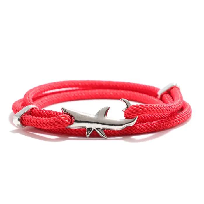 Bracelet requin Animal de mer hommes femmes multicouche réglable survie