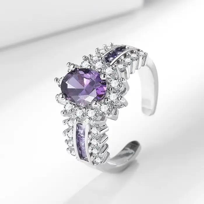 Bague en argent Sterling 925 pour femmes, rangées de zircons, ciel plein d'étoiles, bijoux de fiançailles, de mariage, à la mode
