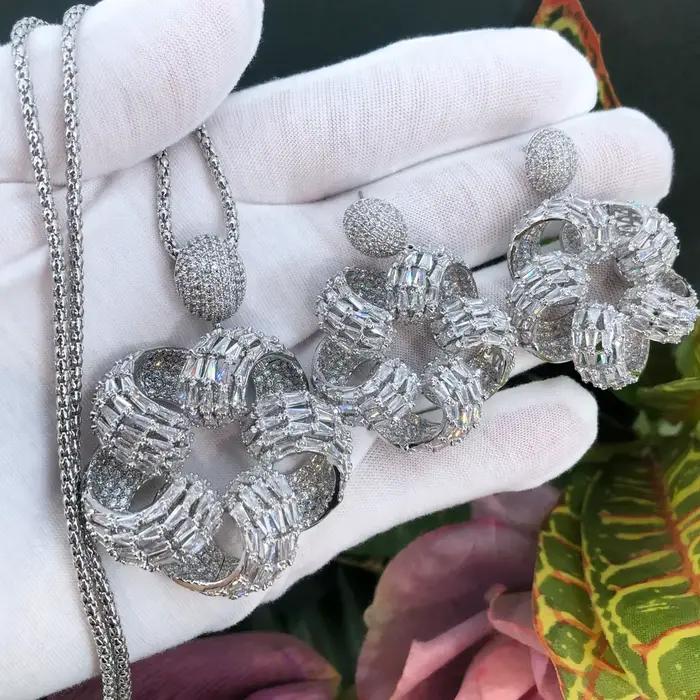 GODKI luxe 2 pièces ensembles de bijoux de déclaration africaine