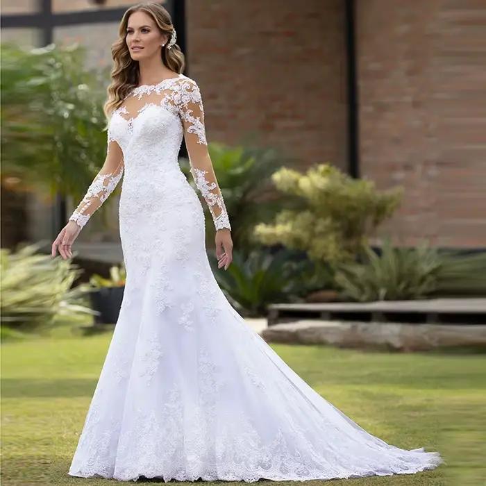 Robe de Mariée Africaine de Style Sirène Bohème